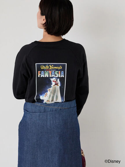 【Disney】FANTASIA/ラグランTシャツ1（オフホワイト/チャコールグレー/ブラック）｜Lugnoncure（ルノンキュール）通販