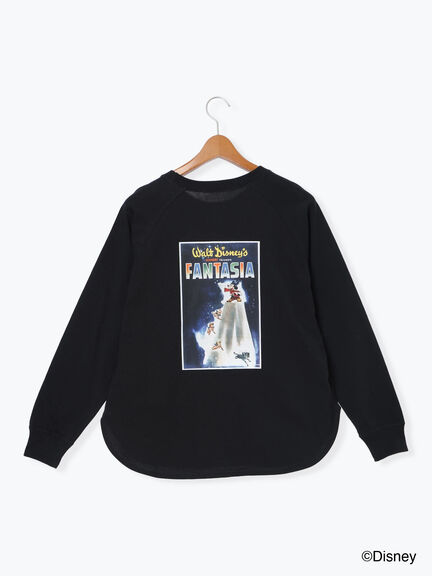 【Disney】FANTASIA/ラグランTシャツ1（オフホワイト/チャコールグレー/ブラック）｜Lugnoncure（ルノンキュール）通販