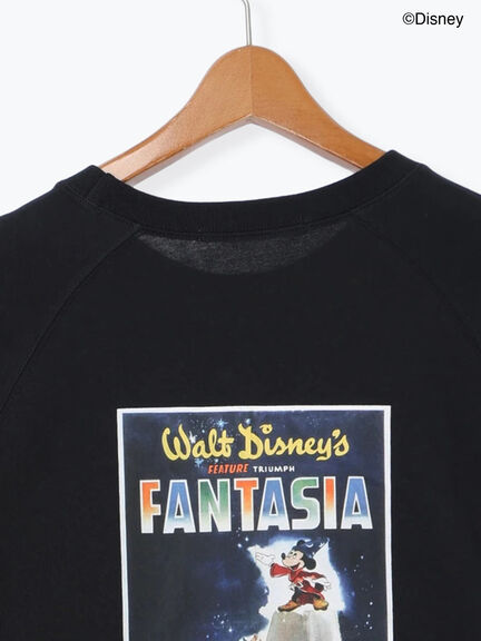 【Disney】FANTASIA/ラグランTシャツ1（オフホワイト/チャコールグレー/ブラック）｜Lugnoncure（ルノンキュール）通販