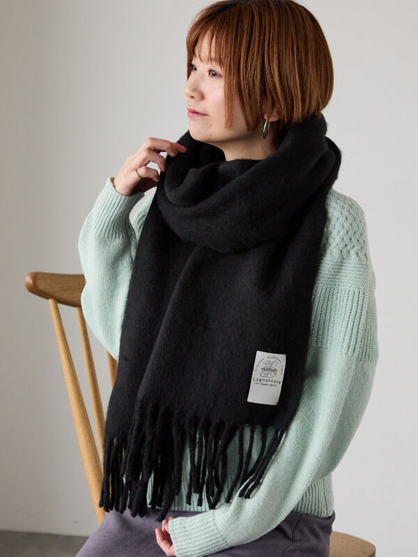 セール】 ソフトタッチソリッドマフラー（ブラック/レッド/ベージュ