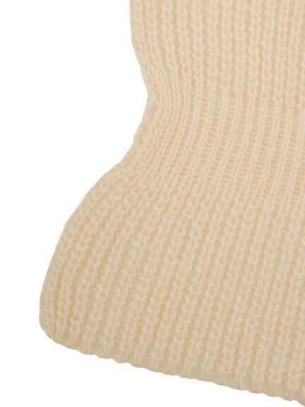 リボンキャンディマフラー（オフホワイト/ブラック/レッド）｜Lugnoncure（ルノンキュール）通販