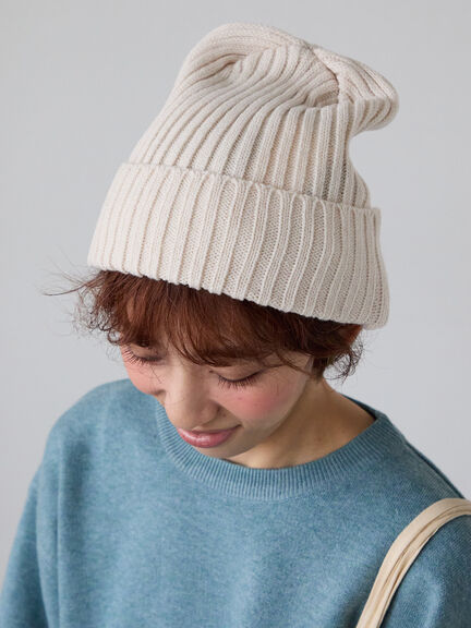 リブワッチキャップ（オフホワイト/グレー/ブラック/ブルー）｜Lugnoncure（ルノンキュール）通販