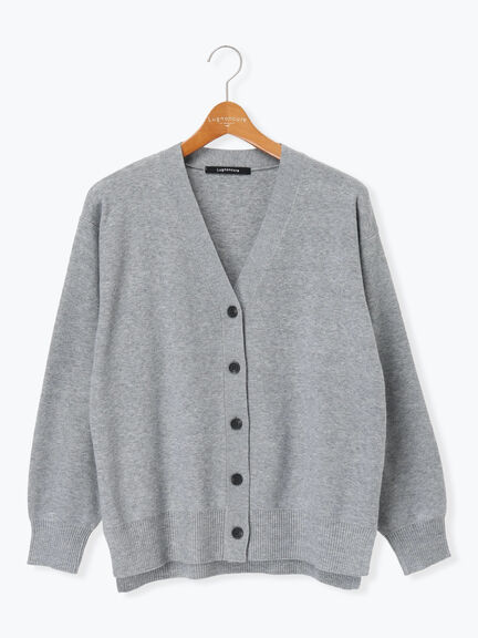 もちもちVネックカーディガン（グレー/チャコールグレー/イエロー/ミント）｜Lugnoncure（ルノンキュール）通販