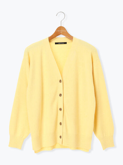 もちもちVネックカーディガン（グレー/チャコールグレー/イエロー/ミント）｜Lugnoncure（ルノンキュール）通販