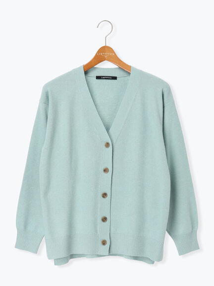 もちもちVネックカーディガン（グレー/チャコールグレー/イエロー/ミント）｜Lugnoncure（ルノンキュール）通販