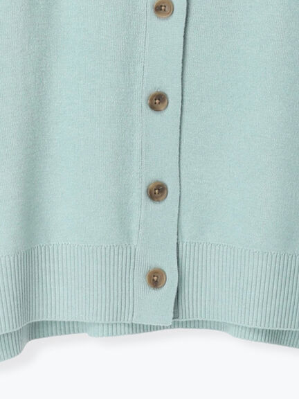 もちもちVネックカーディガン（グレー/チャコールグレー/イエロー/ミント）｜Lugnoncure（ルノンキュール）通販