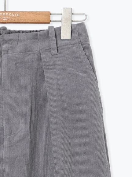 細コーデュロイタックワイドパンツ（オフホワイト/グレー/ピンク）｜Lugnoncure（ルノンキュール）通販