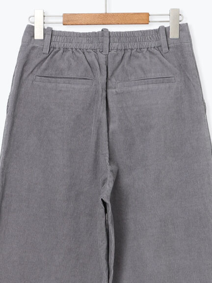 細コーデュロイタックワイドパンツ（オフホワイト/グレー/ピンク）｜Lugnoncure（ルノンキュール）通販