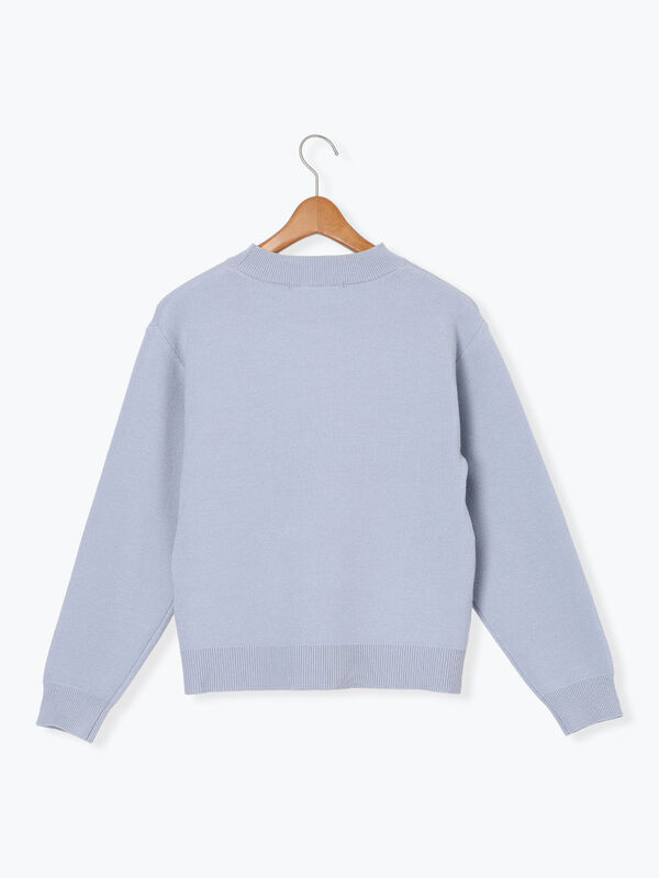 マルル様 フルーツモチーフロゴニットプルオーバー（オフホワイト/グレー