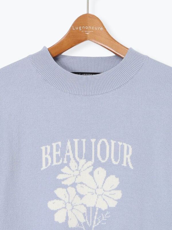 マルル様 フルーツモチーフロゴニットプルオーバー（オフホワイト/グレー