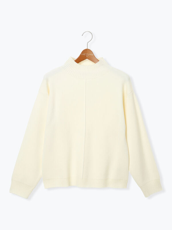 コットンタッチハイネックニットプルオーバー（オフホワイト）｜Lugnoncure（ルノンキュール）通販