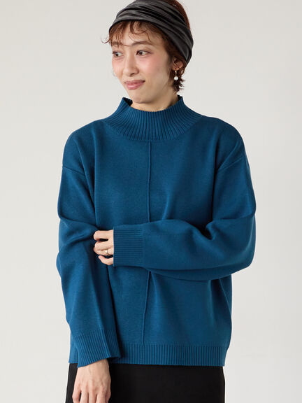 コットンタッチハイネックニットプルオーバー（オフホワイト/ブラック/イエロー/ミント/ネイビー）｜Lugnoncure（ルノンキュール）通販