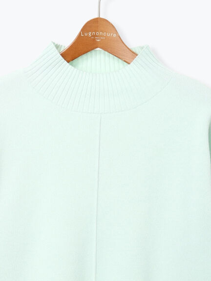 コットンタッチハイネックニットプルオーバー（オフホワイト/ブラック/イエロー/ミント/ネイビー）｜Lugnoncure（ルノンキュール）通販