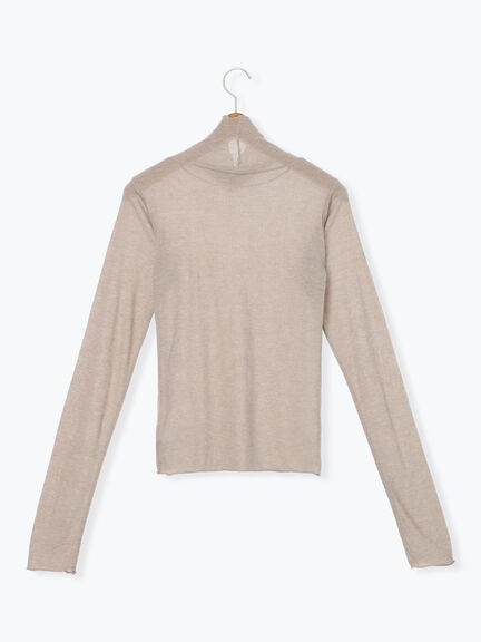 シアーテレコハイネックインナー（オフホワイト/チャコールグレー/モカ）｜Lugnoncure（ルノンキュール）通販