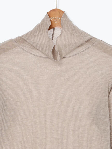 シアーテレコハイネックインナー（オフホワイト/チャコールグレー/モカ）｜Lugnoncure（ルノンキュール）通販