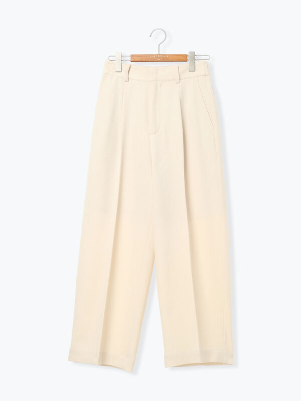 ウエストタックセンタープレスワイドパンツ（ベージュ）｜Lugnoncure（ルノンキュール）通販
