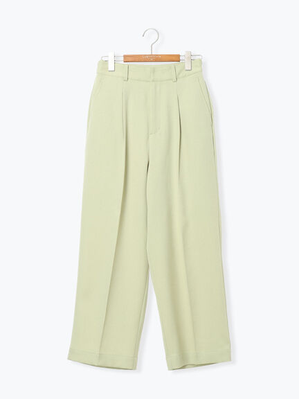 ウエストタックセンタープレスワイドパンツ（ブラック/ベージュ/グリーン）｜Lugnoncure（ルノンキュール）通販