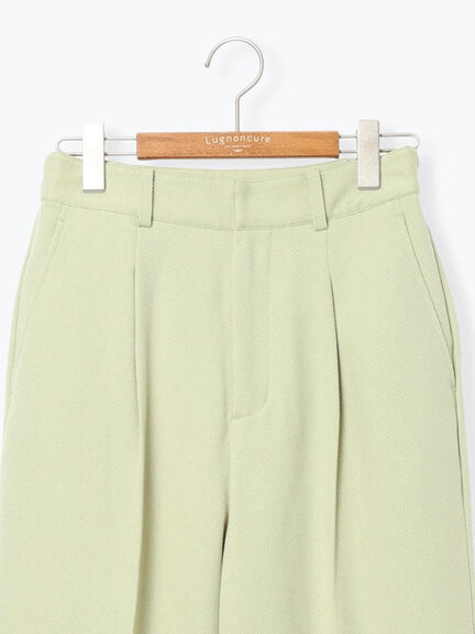 ウエストタックセンタープレスワイドパンツ（ブラック/ベージュ/グリーン）｜Lugnoncure（ルノンキュール）通販