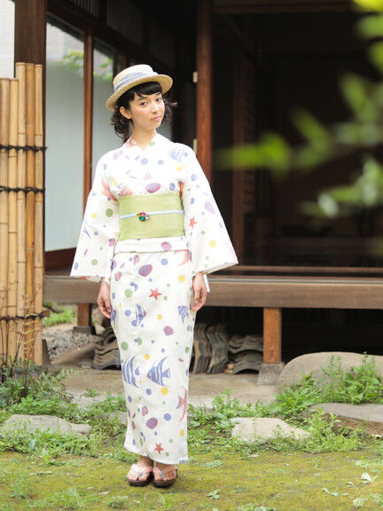 ehka sopo (エヘカソポ) 熱帯魚柄ゆかた