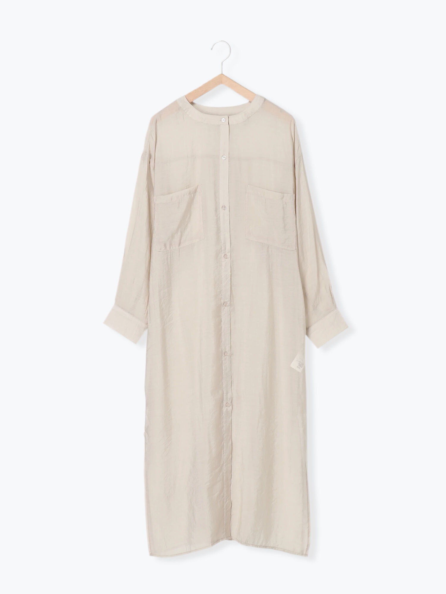 セール シアーシャツワンピース ライトベージュ ダークオレンジ グリーン ワンピース Ehka Sopo エヘカソポ 公式通販