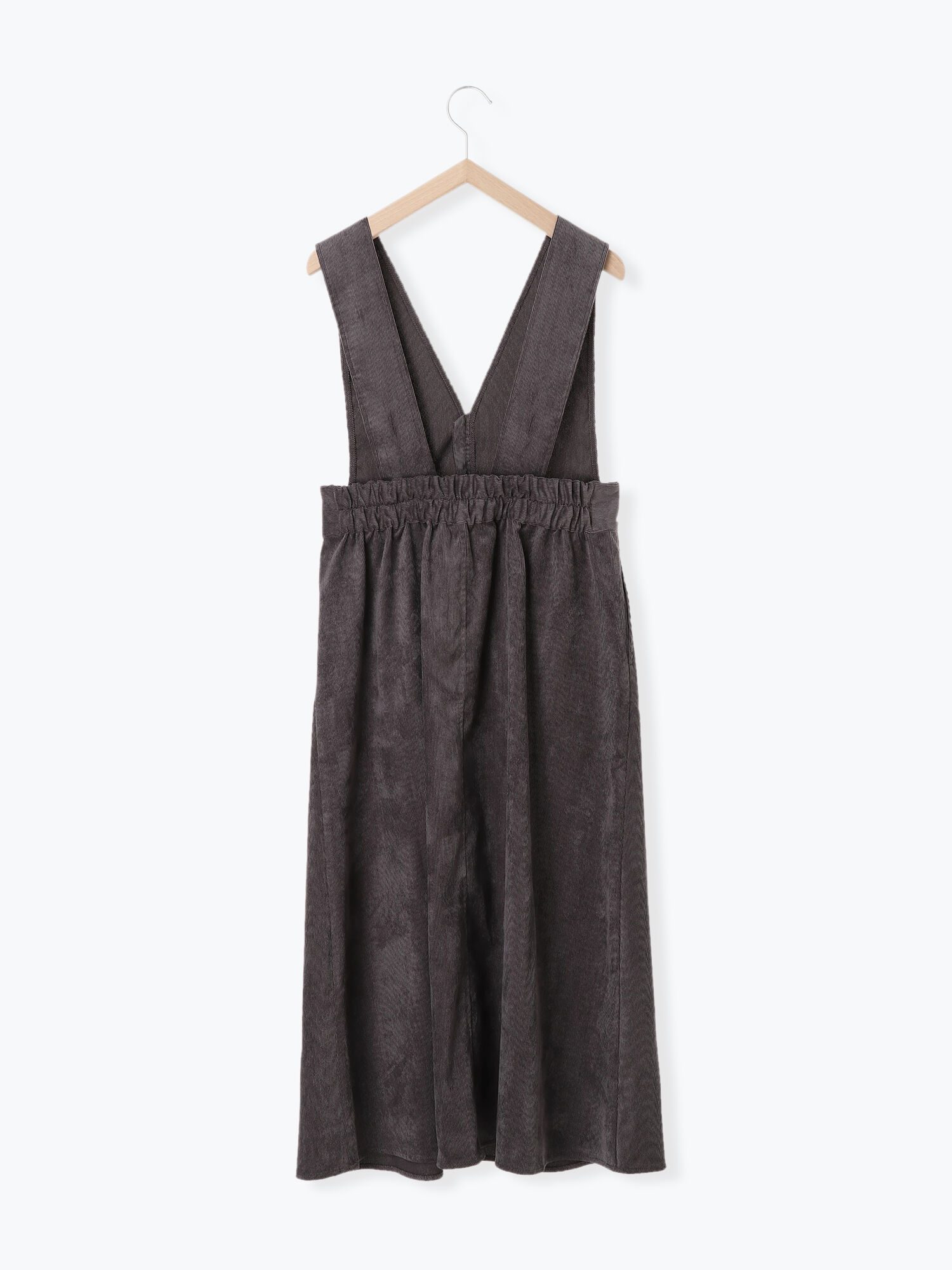 コーデュロイジャンスカ チャコールグレー ベージュ グリーン ワンピース Ehka Sopo エヘカソポ 公式通販