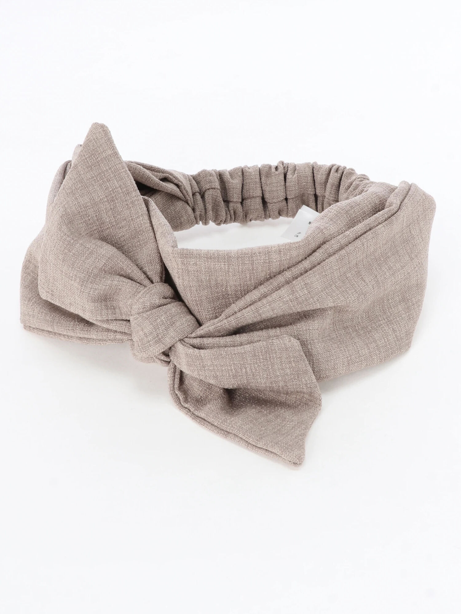 セール 雑材風リボンターバン オフホワイト ベージュ ブラウン アクセサリー Ehka Sopo エヘカソポ 公式通販