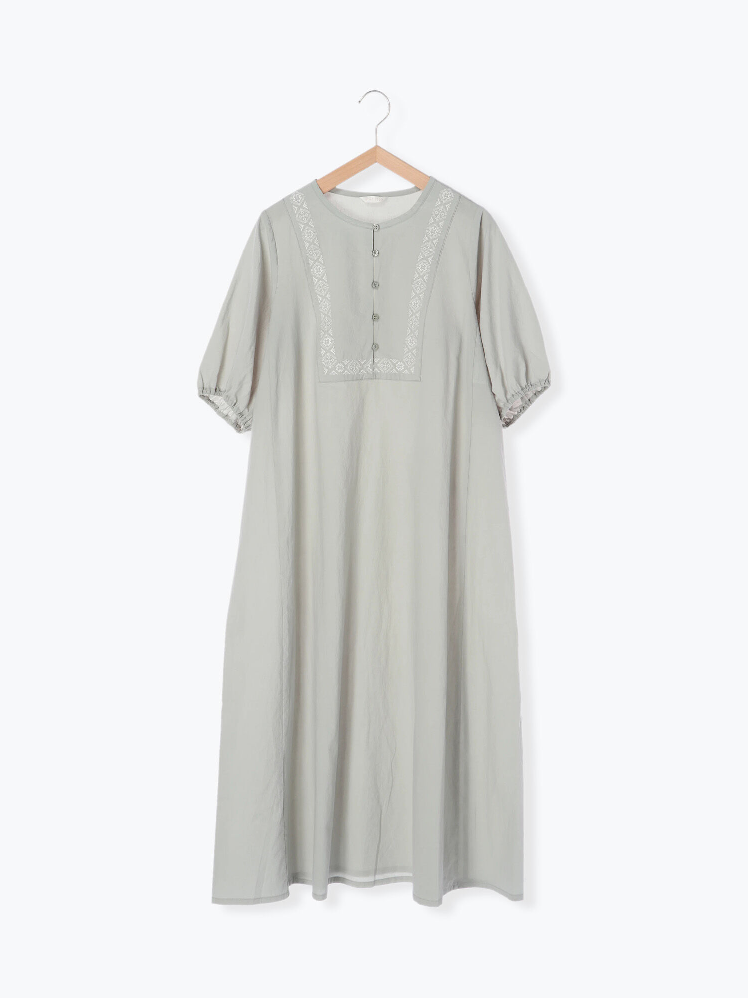 セール 刺繍カフタンワンピース オフホワイト ブラック ミント ワンピース Ehka Sopo エヘカソポ 公式通販