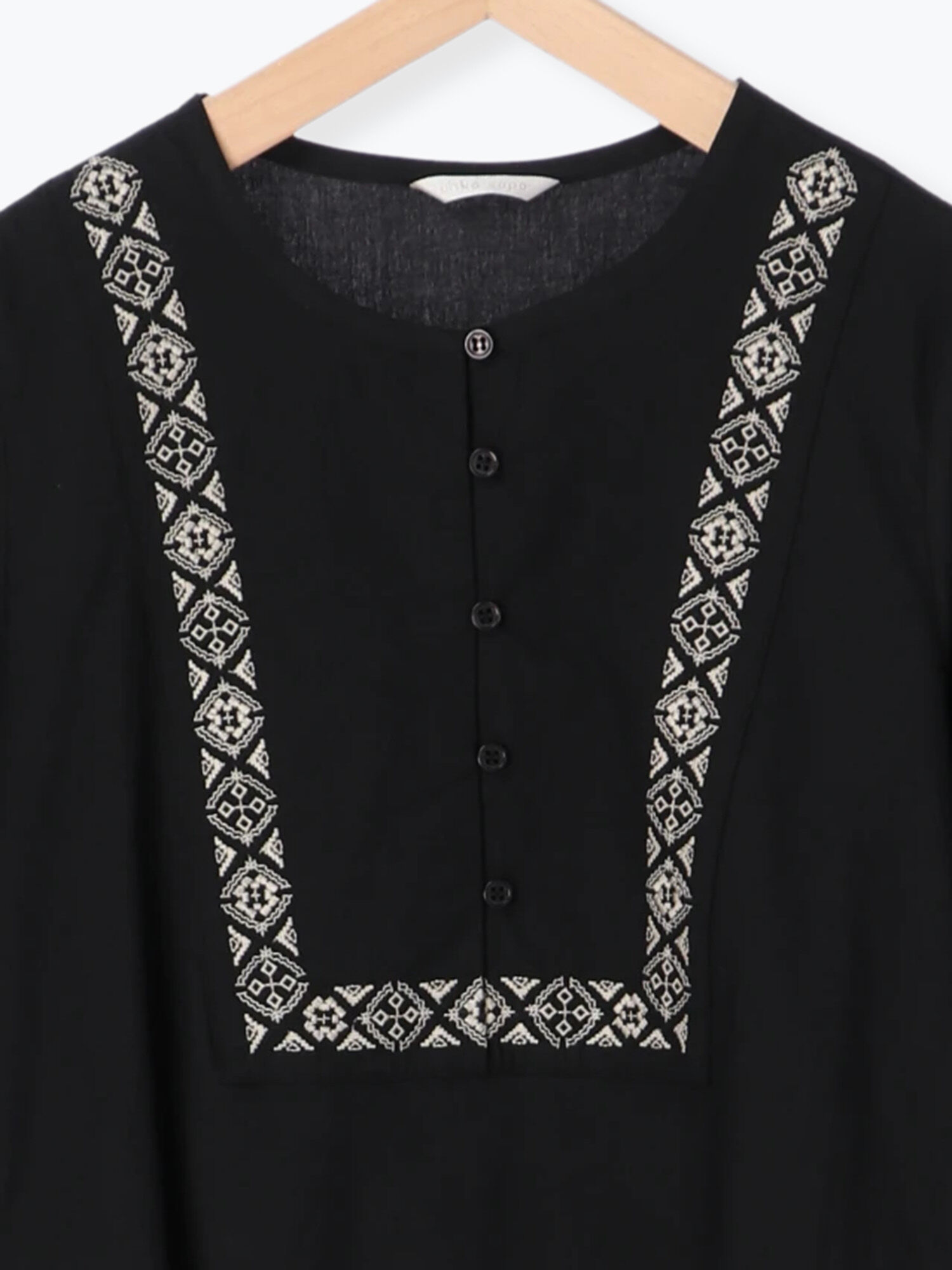 セール 刺繍カフタンワンピース オフホワイト ブラック ミント ワンピース Ehka Sopo エヘカソポ 公式通販