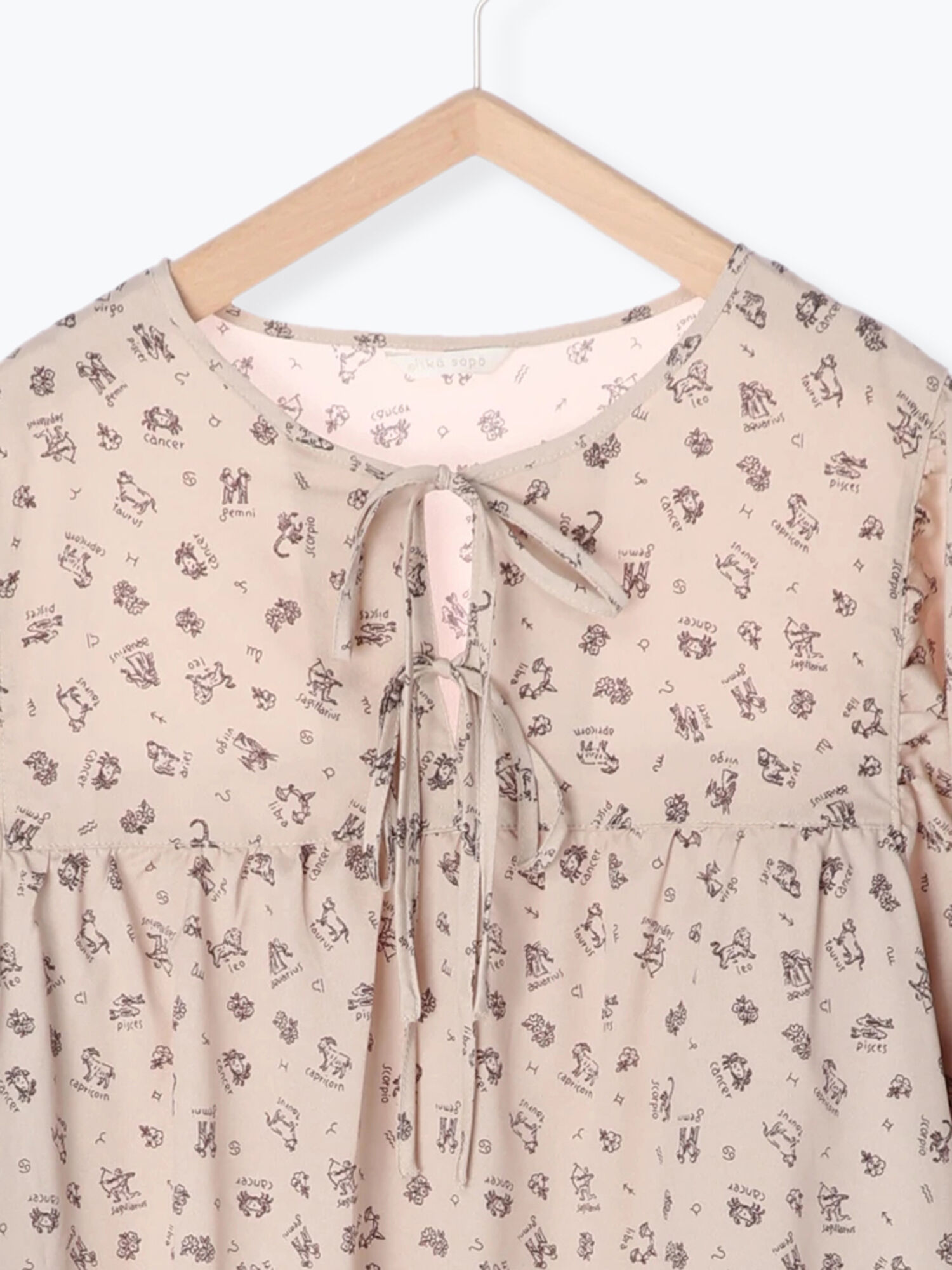 セール 星座柄ワンピース ブラック ベージュ ワンピース Ehka Sopo エヘカソポ 公式通販