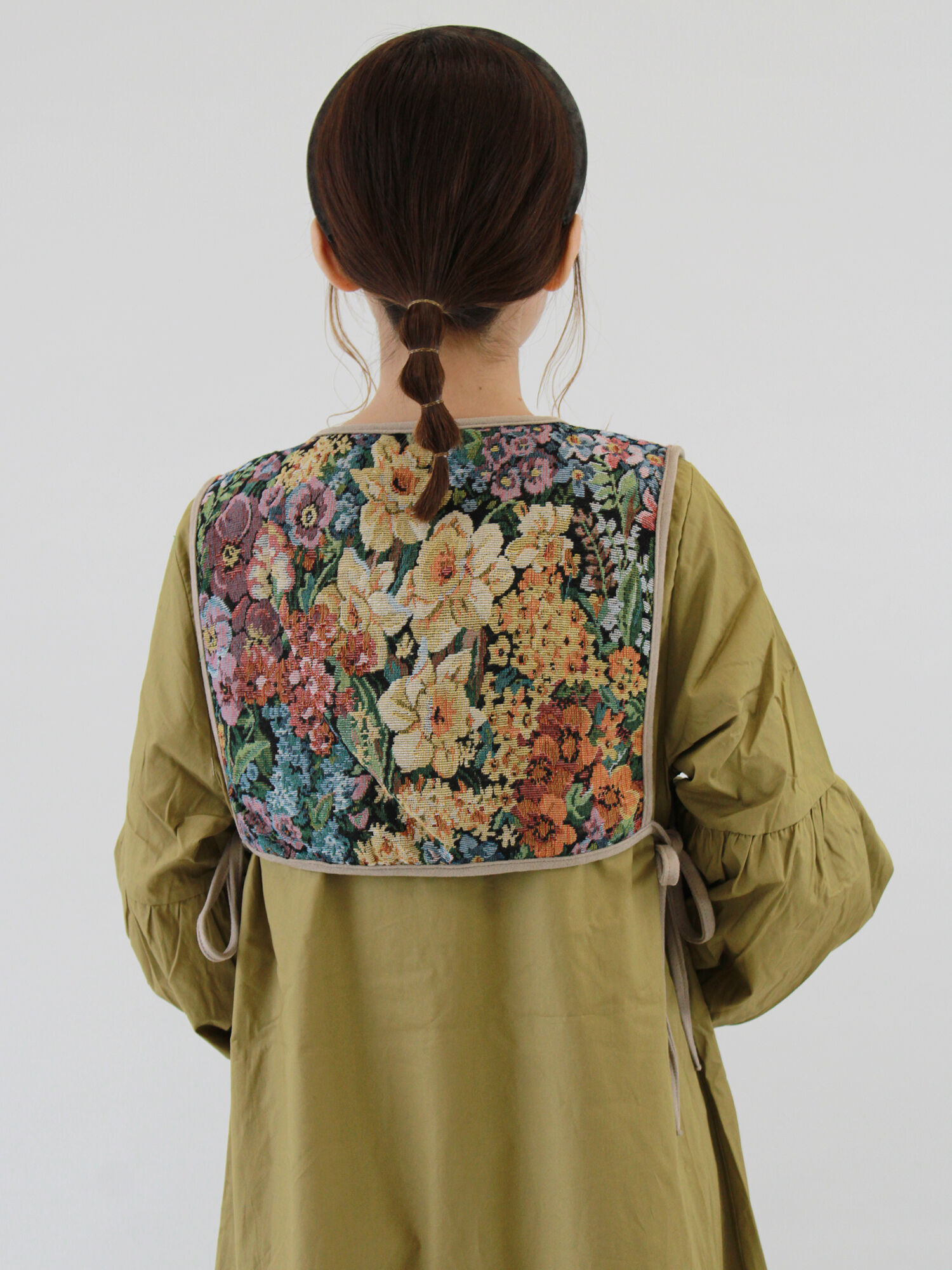 セール ゴブランジレセットワンピース ブラック ブラウン グリーン ワンピース Ehka Sopo エヘカソポ 公式通販