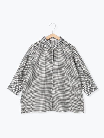 チェックビッグシャツ（ブラック/ピンク/イエロー/ミント）｜ehka sopo（エヘカソポ）通販