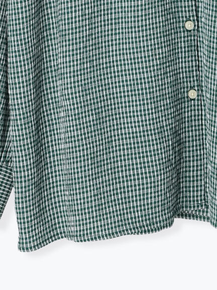 チェックビッグシャツ（グレー/ブラック/グリーン）｜ehka sopo（エヘカソポ）通販