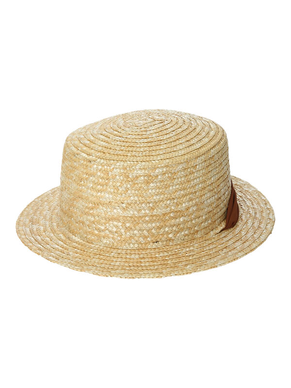 セール】 しぼしぼリボンカンカン帽（オフホワイト/ブラック/ブラウン 