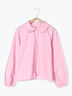 シャンブレーフリル襟シャツ（オフホワイト/ピンク/グリーン/サックスブルー）｜ehka sopo（エヘカソポ）通販