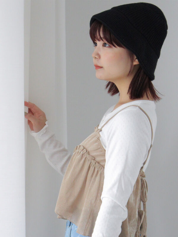 完売品 OVY バケットハットブラック DECI KAJA（バケットハット 帽子 