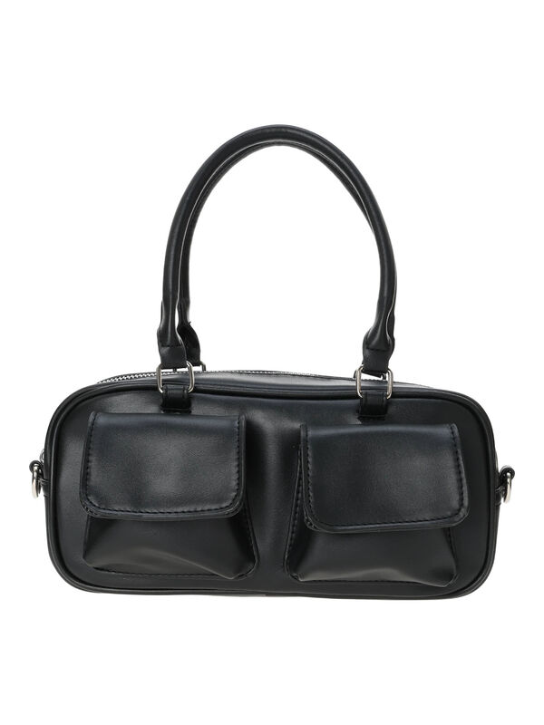 エコーズ セール】 エコレザー2wayバッグ（ブラック/ミント/キナリ/バッグ