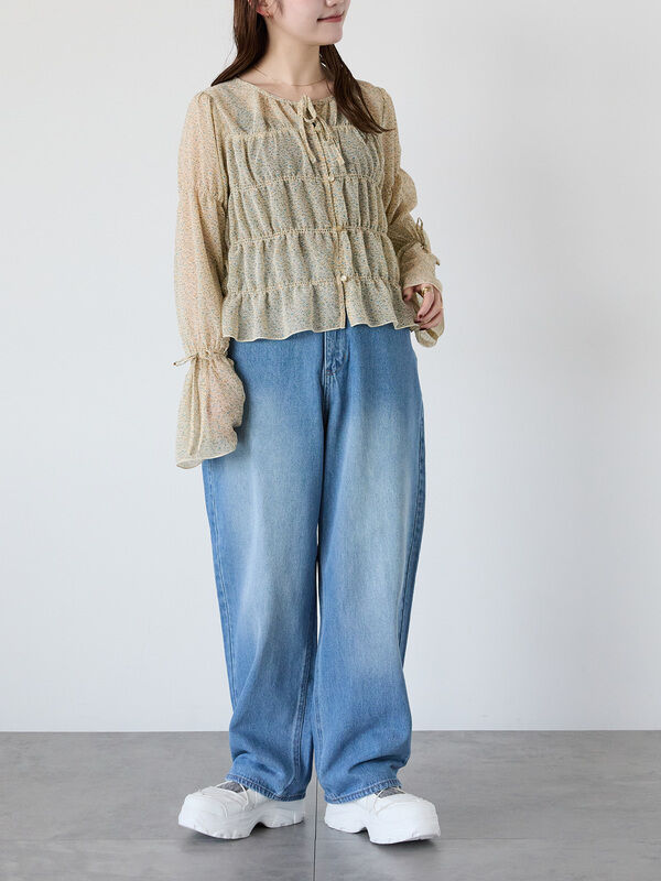 エポカ EPOCA 【TWENTY FOUR DENIM】 バギーデニム （ネイビー1