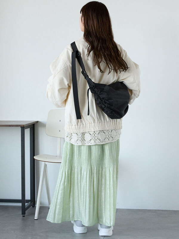 セール】 ジップアップブルゾン（ベージュ/カーキ/キナリ