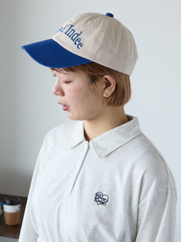 ネイビー刺繍ロゴキャップ Old Sport ロゴ刺繍CAP NAVY