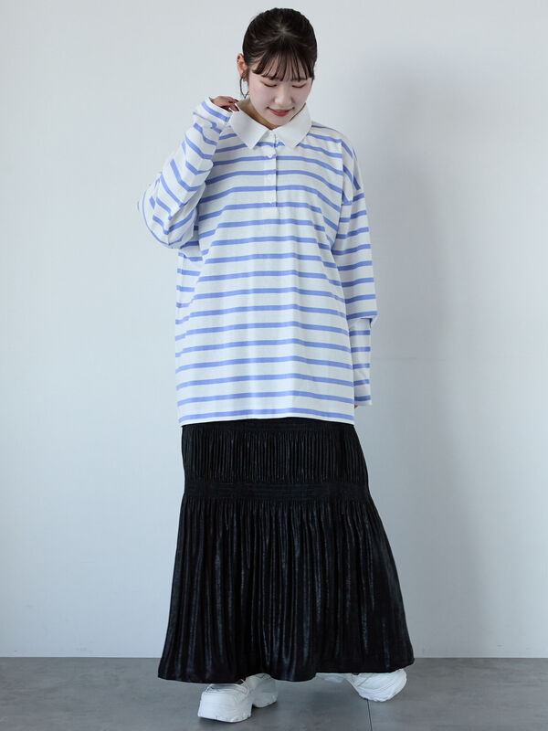 即完品　Keboz ラガーシャツ XLARGE ネイビー/ホワイト 楽天市場】ラガーシャツ（ブランドエクストララージ）（トップス