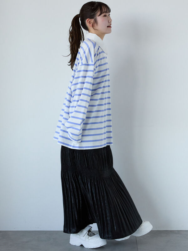 即完品　Keboz ラガーシャツ XLARGE ネイビー/ホワイト ケボズ ラガーシャツ 即完品Keboz ラガーシャツ XLARGE ネイビー/ホワイト