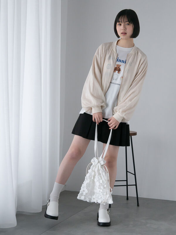 セール】 ボックスプリーツミニスカート（グレー/ブラック/ベージュ