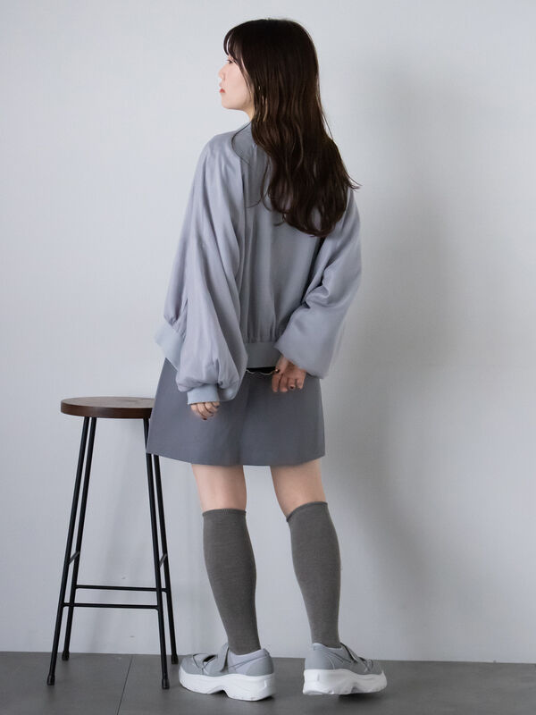 セール】 シアーブルゾン（グレー/ベージュ/キナリ/アウター/ブルゾン