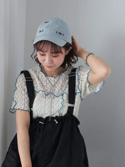 小刺繍キャップ（ブラック/サックスブルー/ネイビー）｜ehka sopo（エヘカソポ）通販