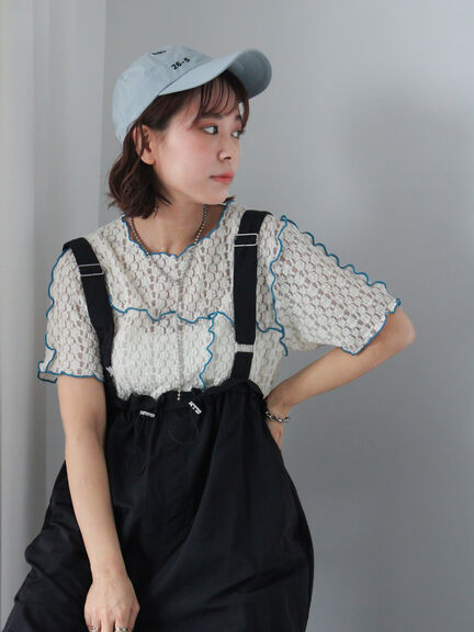 小刺繍キャップ（ブラック/サックスブルー/ネイビー）｜ehka sopo（エヘカソポ）通販