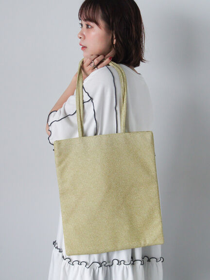 【関税込】 パニエ ラピア ロゴ トートバッグ - ベージュ other - サンローラン SAINT LAURENT パニエ ミディアム トート