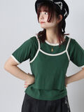 キャミ&Tシャツセット（グリーン）｜ehka sopo（エヘカソポ）通販