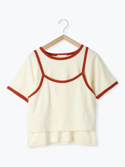 キャミ&Tシャツセット（グリーン/サックスブルー/キナリ）｜ehka sopo（エヘカソポ）通販