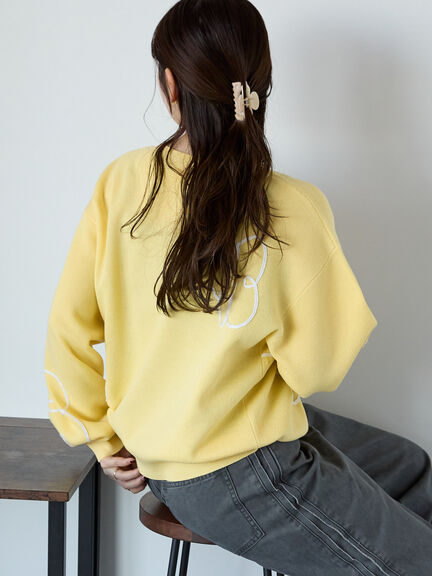 コード花刺繍カーディガン（オフホワイト/モカ/イエロー/サックスブルー）｜ehka sopo（エヘカソポ）通販