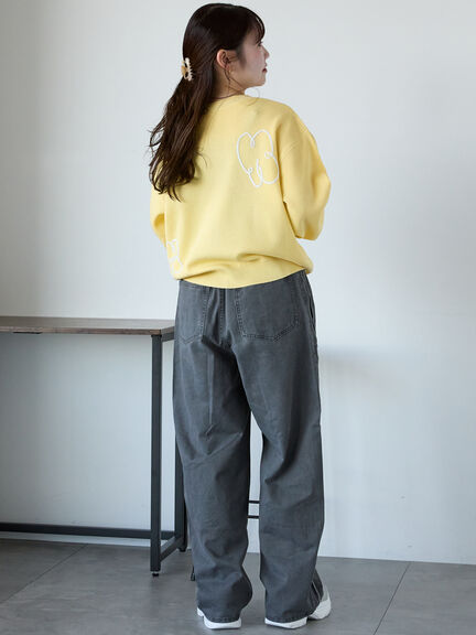 コード花刺繍カーディガン（オフホワイト/モカ/イエロー/サックスブルー）｜ehka sopo（エヘカソポ）通販